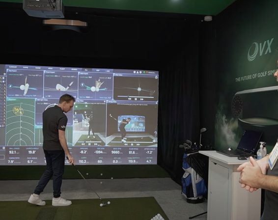 ProTee VX Golf Simulator - Ceiling-Mounted Launch Monitor & Simulator System