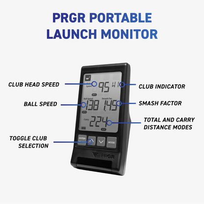 PRGR Portable Launch Monitor - Compact Golf Performance Tracker