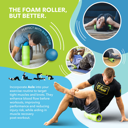 RAD Axle | Modular Foam Roller System for Deep Tissue & Myofascial Release