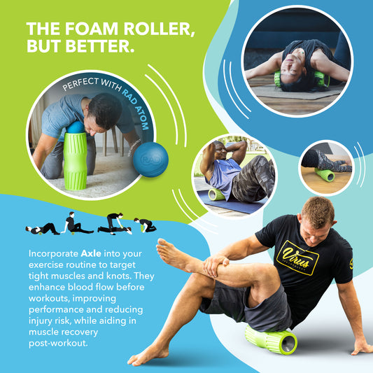 RAD Axle | Modular Foam Roller System for Deep Tissue & Myofascial Release