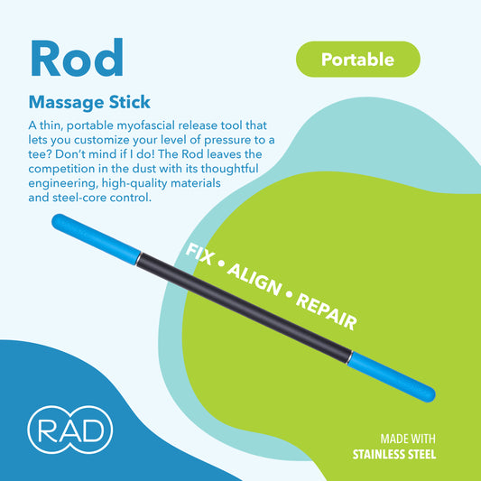 RAD Rod & Rod Mini | Precision Massage Stick & Myofascial Release Tool