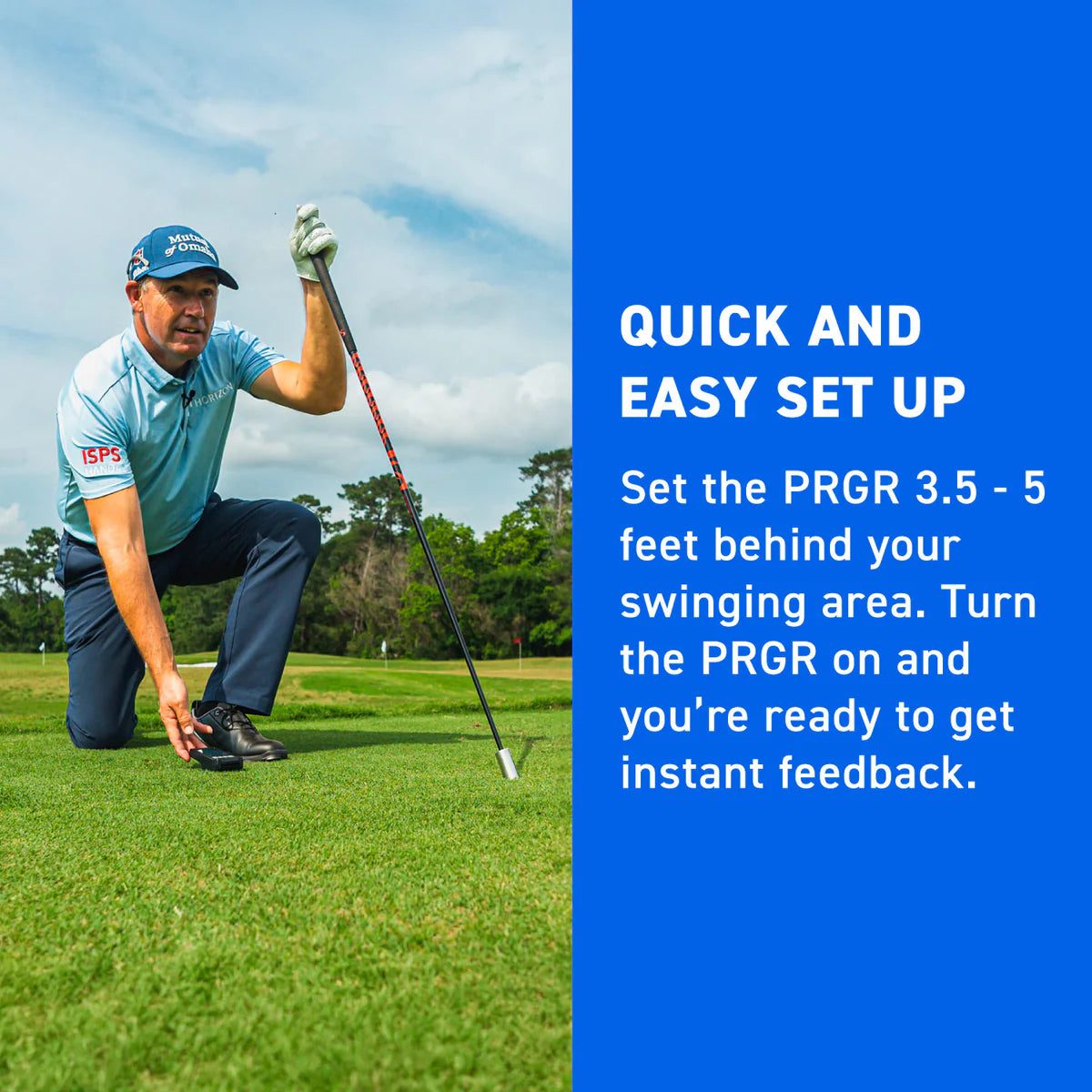 PRGR Portable Launch Monitor - Compact Golf Performance Tracker