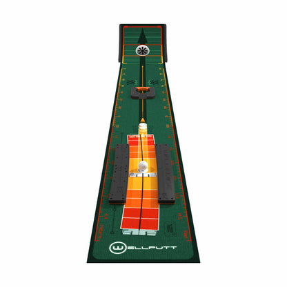 Wellputt Stroke Master 2.5M (8ft) - Compact Putting Practice Mat