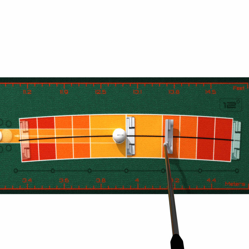 Wellputt Stroke Master 2.5M (8ft) - Compact Putting Practice Mat
